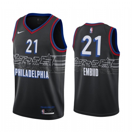 Herren NBA Philadelphia 76ers Trikot Joel Embiid 21 2020-21 City Edition Swingman